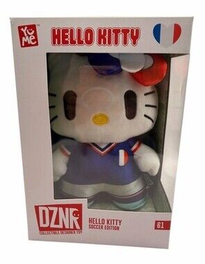 YuMe DZNR Hello Kitty- Soccer Edition HK France Boxed 8” Plush